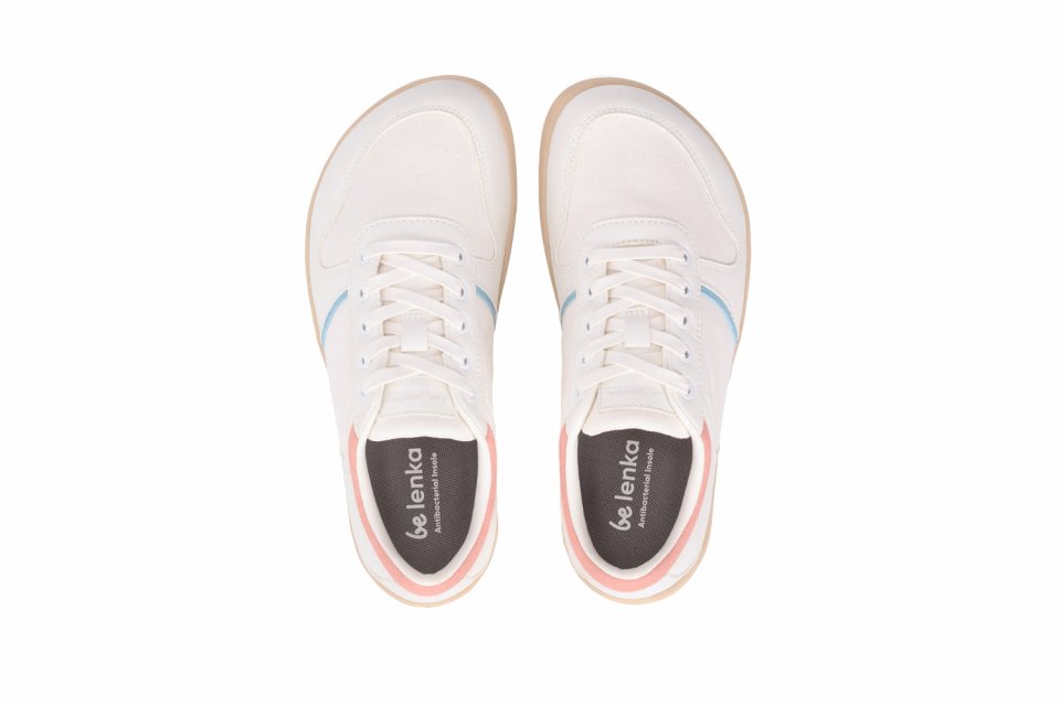 Barfuß Sneakers Be Lenka Echo - White & Cotton Candy Vegan