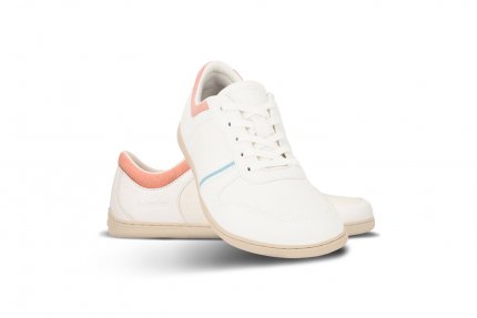 Barfuß Sneakers Be Lenka Echo - White & Cotton Candy Vegan