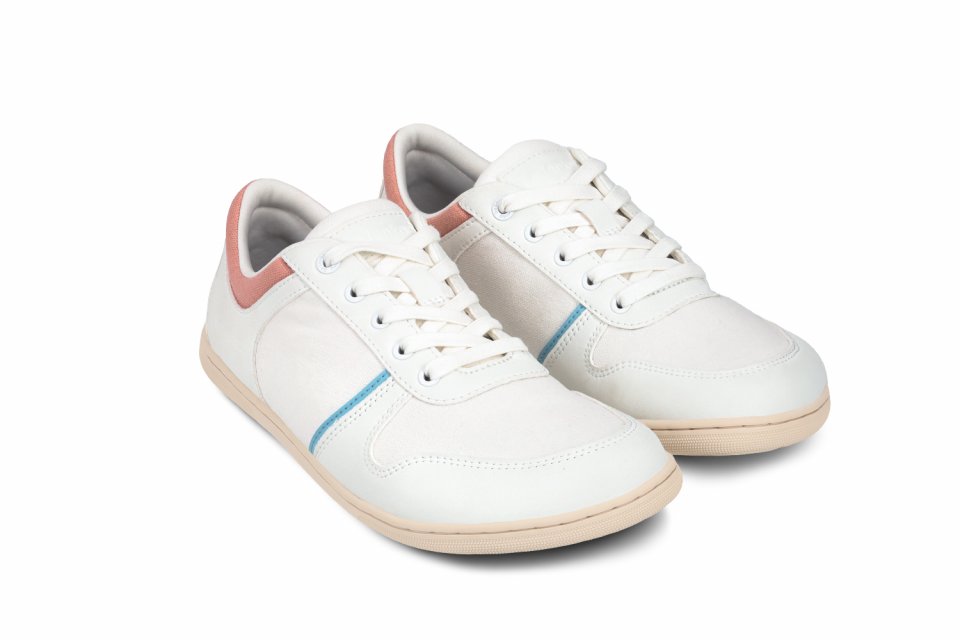 Barefoot Sneakers - Be Lenka Echo - White & Cotton Candy Vegan