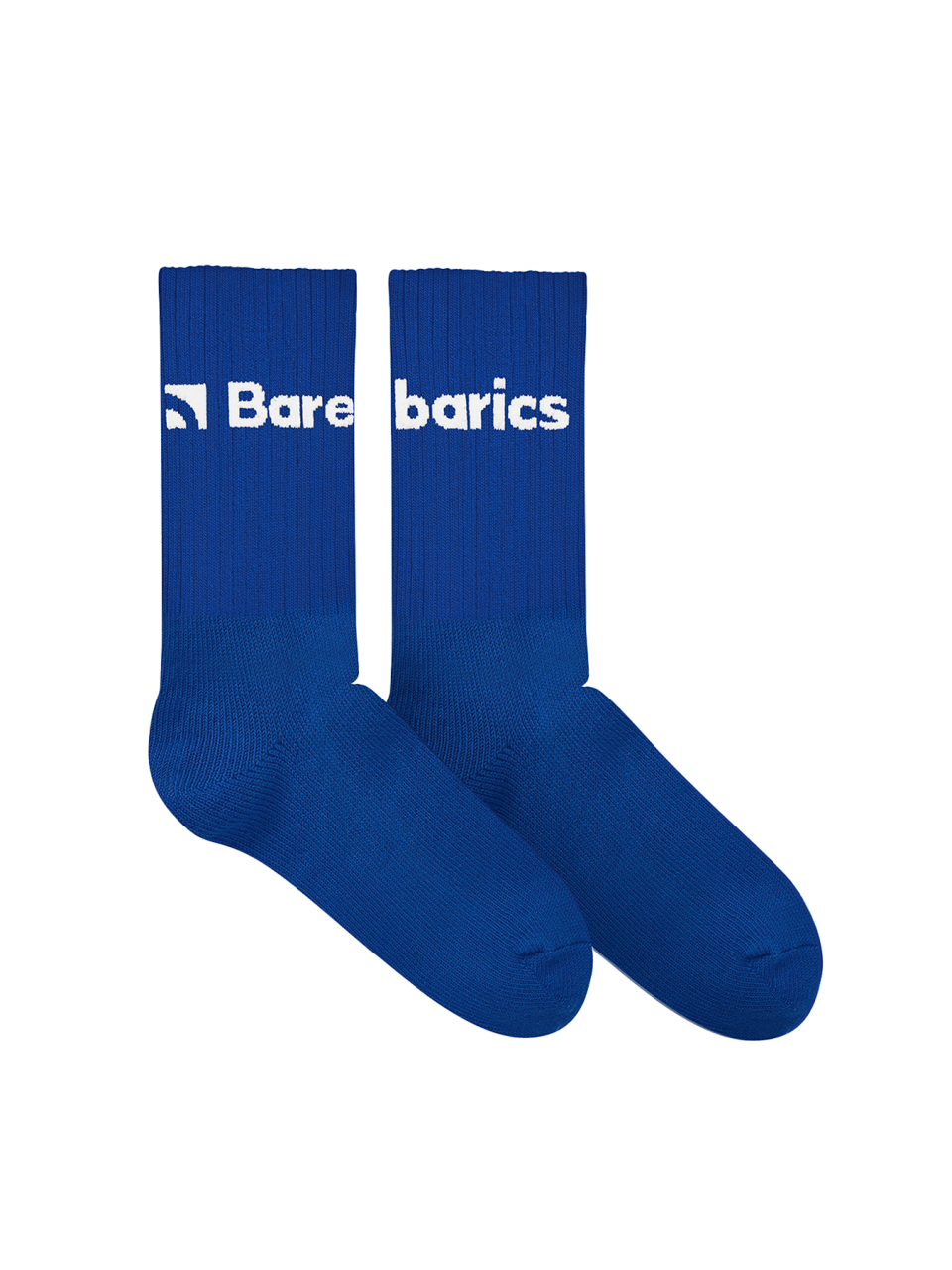 Barebarics - Chaussettes Barefoot - Crew - Cobalt Blue - Big logo - 3 pack