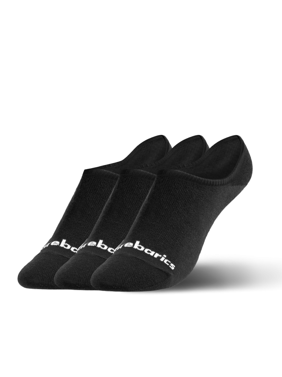 Barebarics - Barefoot Socks - No-Show - Black - 3 pack