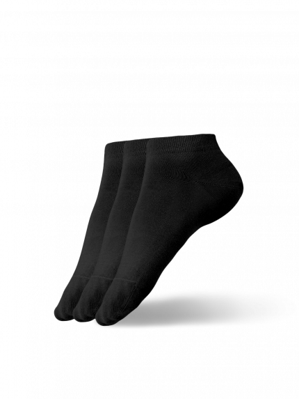 Barfußsocken - Low-cut - Essentials - Black - 3 pack