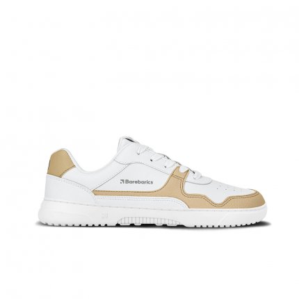 Barefoot Sneakers Barebarics Zing - White & Cream - Leather