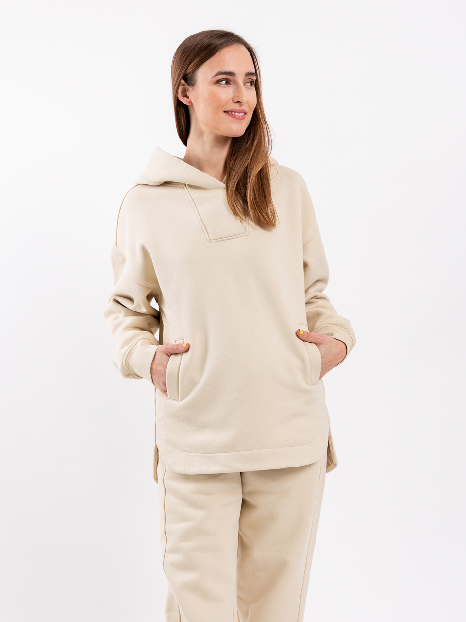 Női kapucnis szabadidőfelső Be Lenka Essentials - Beige