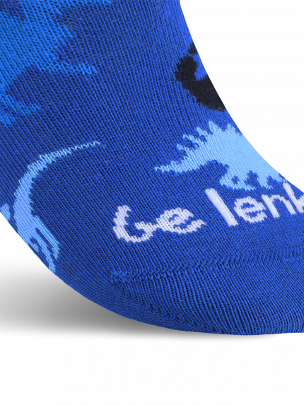 Kinder Barfußsocken Be Lenka Kids - Crew - Dino - Royal Blue - 3 pack