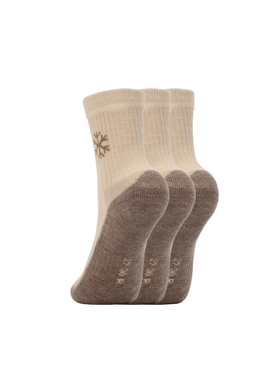 Barefoot calcetines de niños Be Lenka Kids - Crew - Merino Wool - Beige - 3 pack