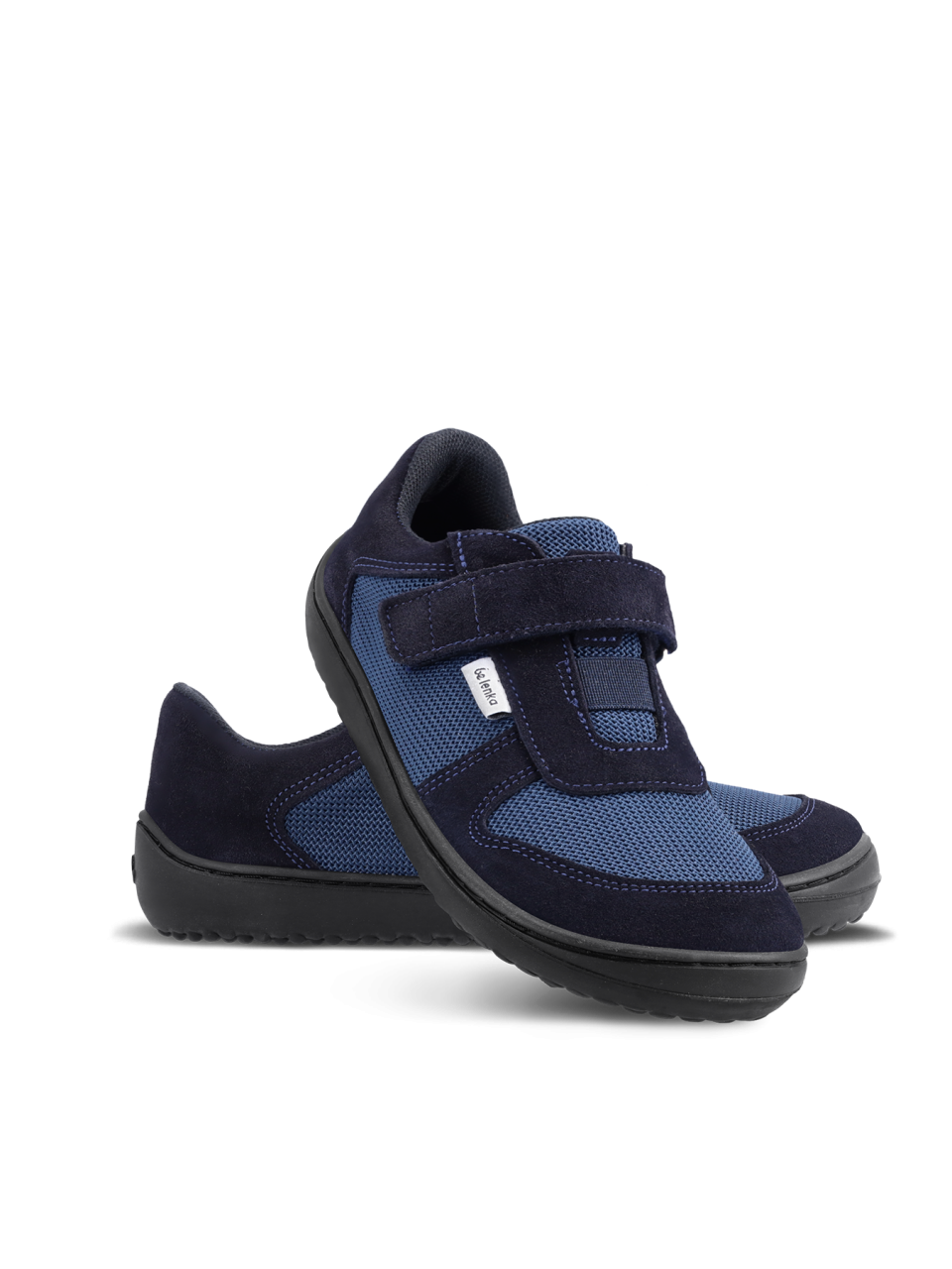 Dziecięce trampki barefoot Be Lenka Joy - Dark Blue & Black