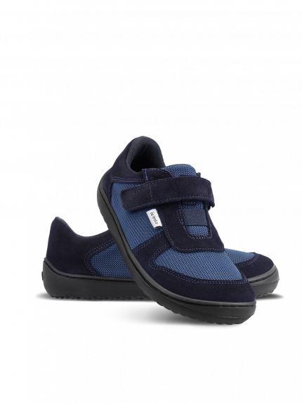 Dziecięce trampki barefoot Be Lenka Joy - Dark Blue & Black