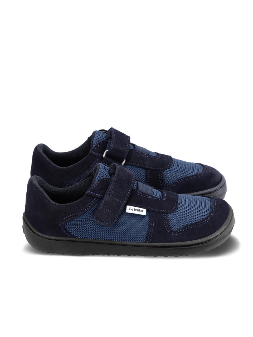 Dziecięce trampki barefoot Be Lenka Joy - Dark Blue & Black