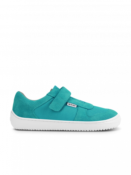 Dziecięce trampki barefoot Joy - Turquoise & White