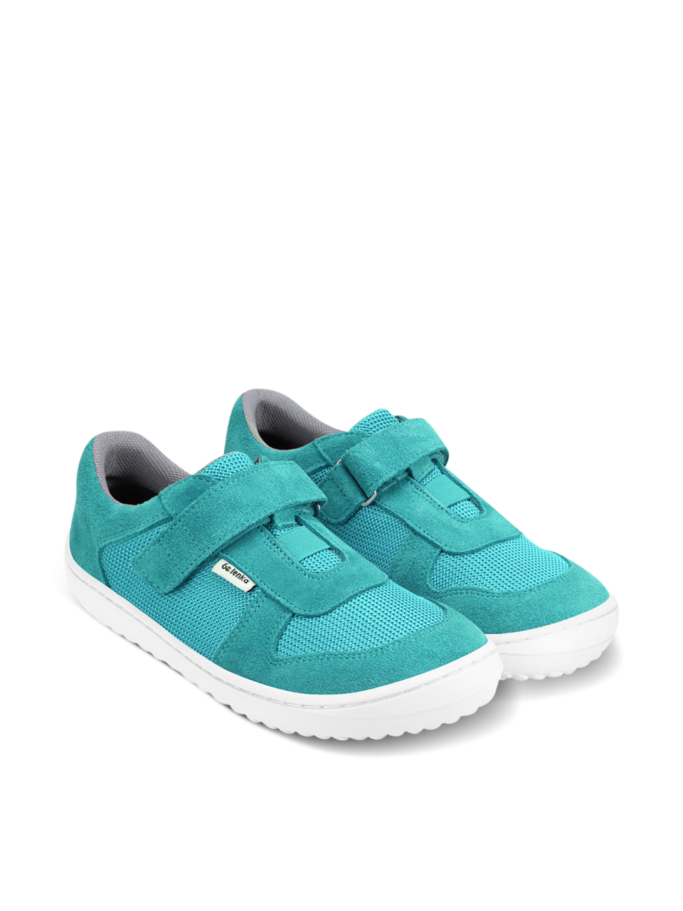 Barefoot zapatillas de niños Be Lenka Joy - Turquoise & White