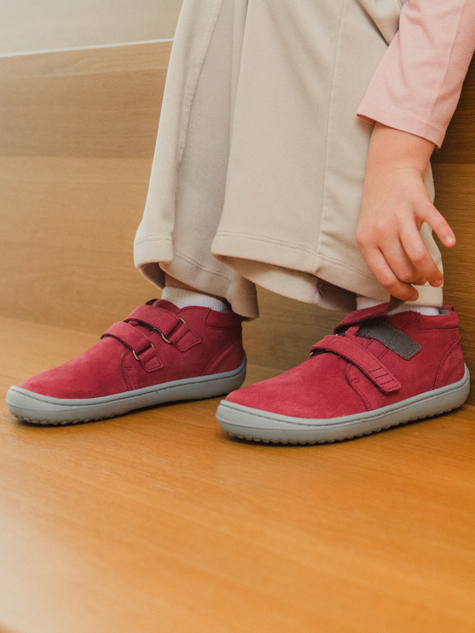 Chaussures enfants barefoot Be Lenka Play - Raspberry Pink