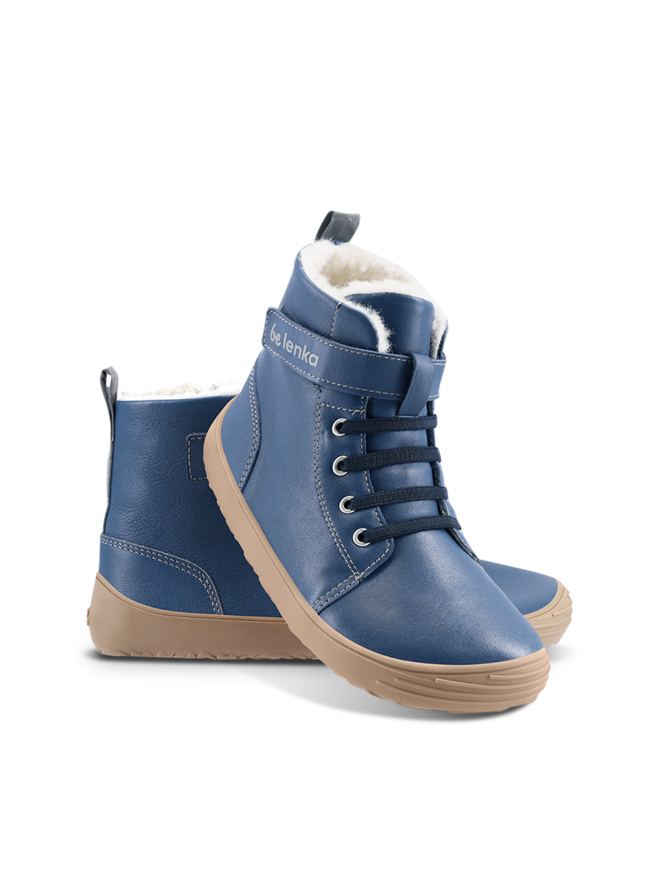 Gyerek téli barefoot cipők Be Lenka Winter Kids - Ocean Blue