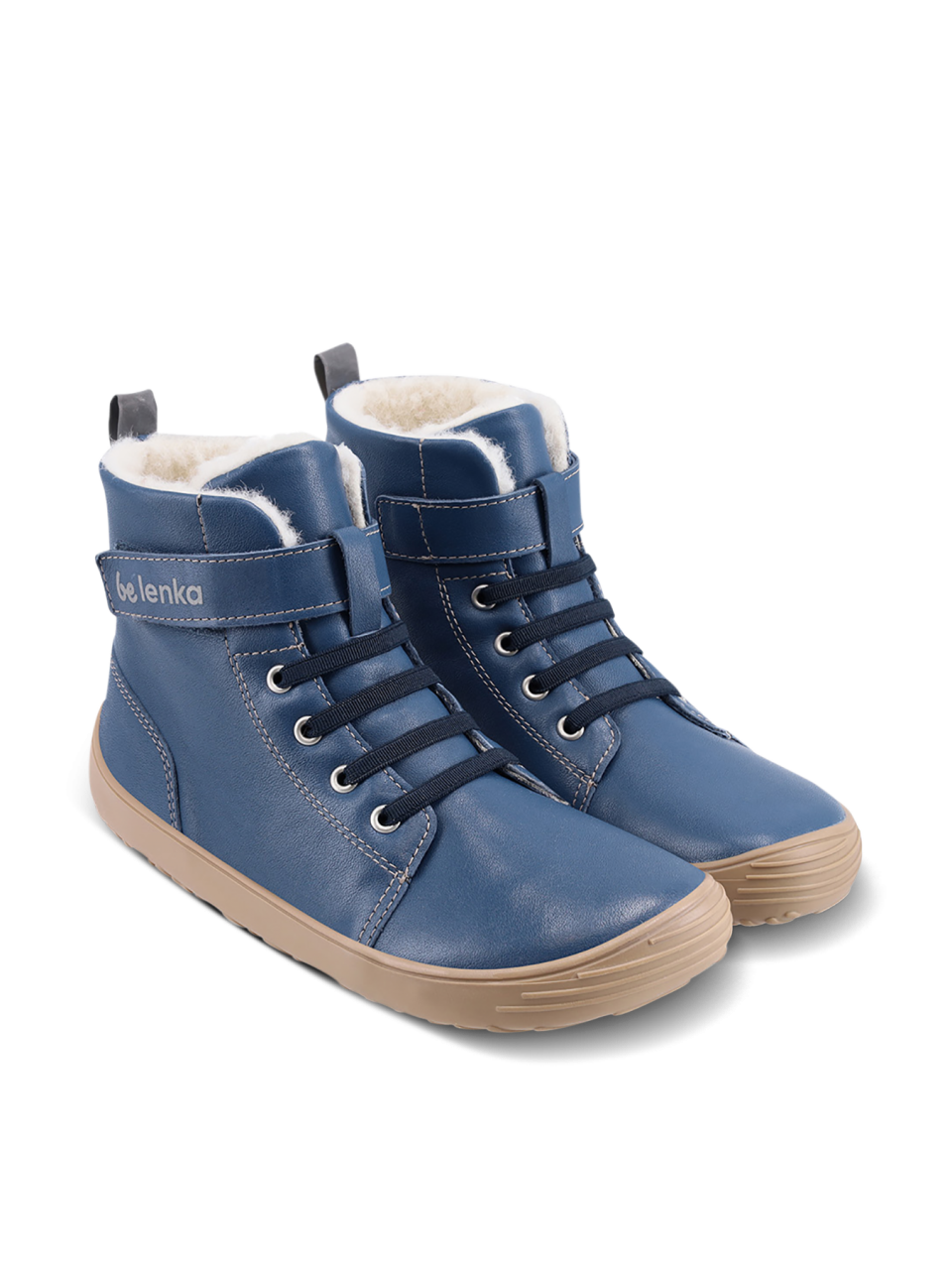 Gyerek téli barefoot cipők Be Lenka Winter Kids - Ocean Blue