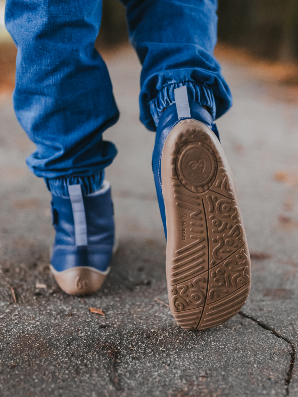 Winter barefoot boots Be Lenka Winter Kids - Ocean Blue