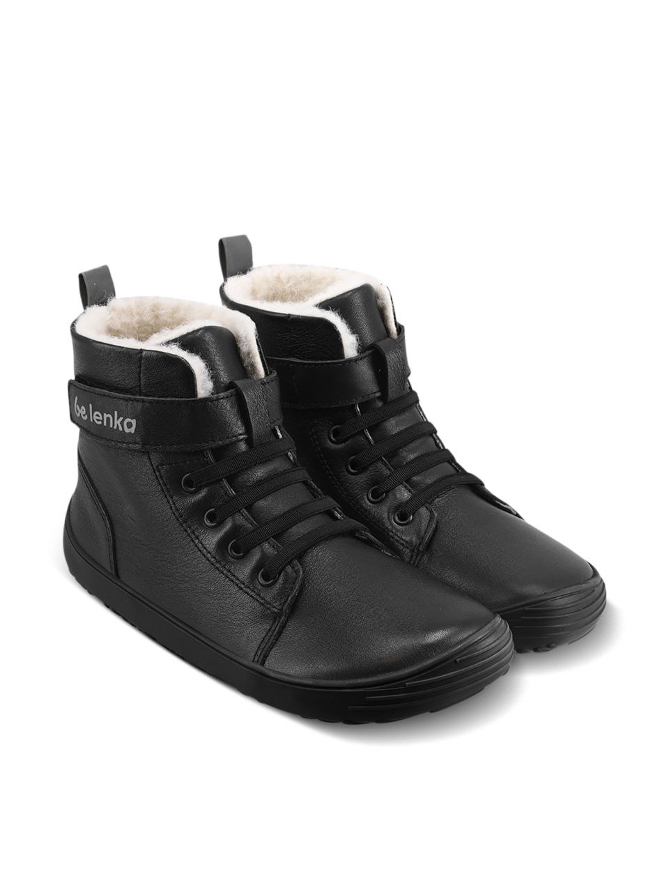 Dziecięce buty zimowe barefoot Be Lenka Winter Kids - All Black