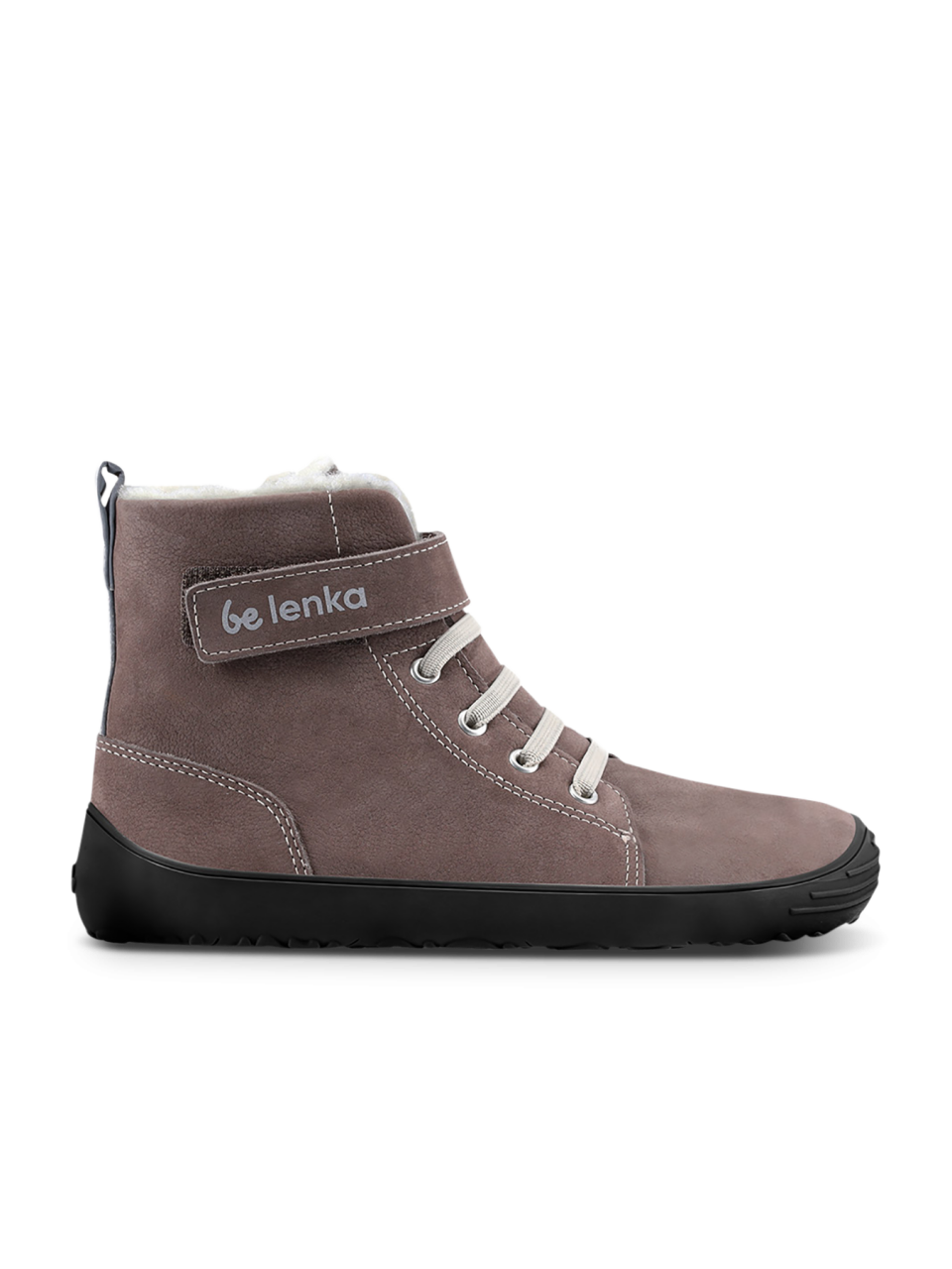 Dziecięce buty zimowe barefoot Be Lenka Winter Kids - Chocolate