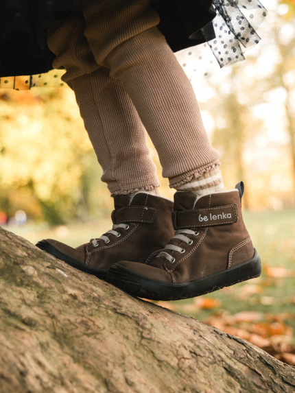 Chaussures l'hiver enfants barefoot Be Lenka Winter Kids - Chocolate