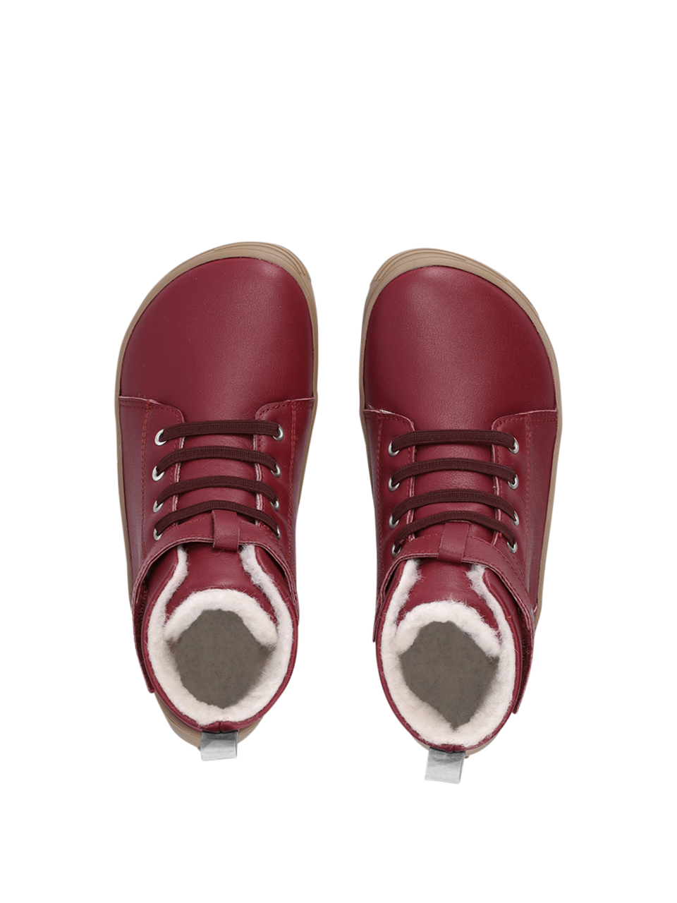 Winter barefoot boots Be Lenka Winter Kids - Dark Cherry Red