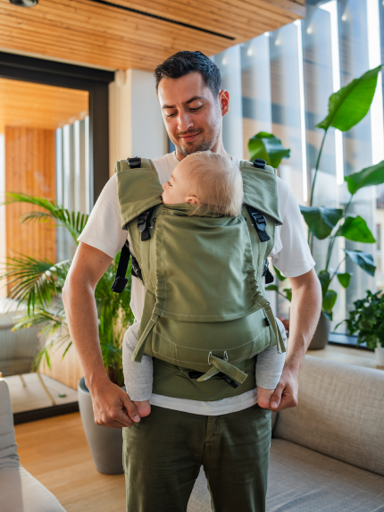 Baby carrier - Be Lenka Mini - Unicolor - Olive Green