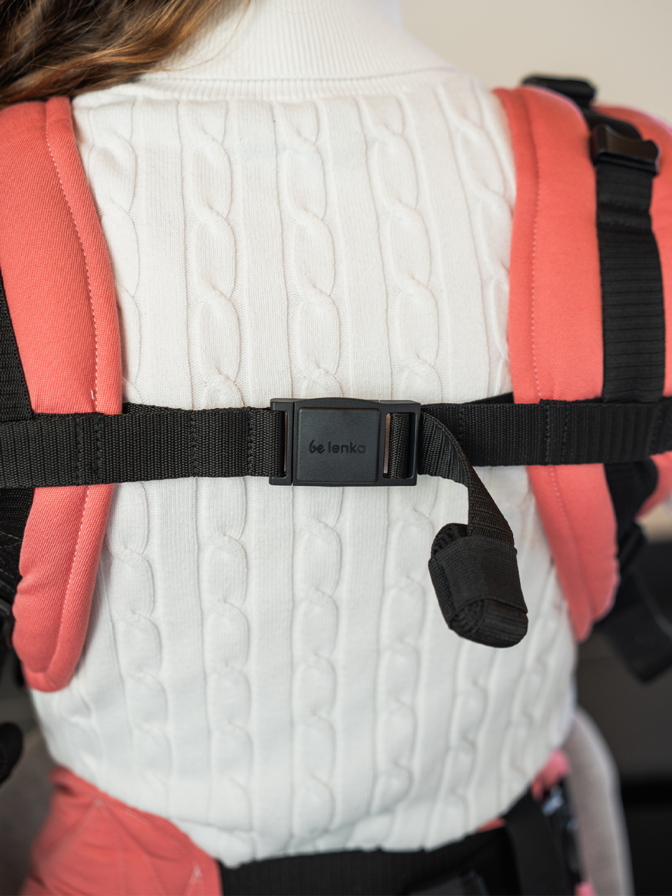 Baby carrier - Be Lenka Mini - Unicolor - Salmon Pink