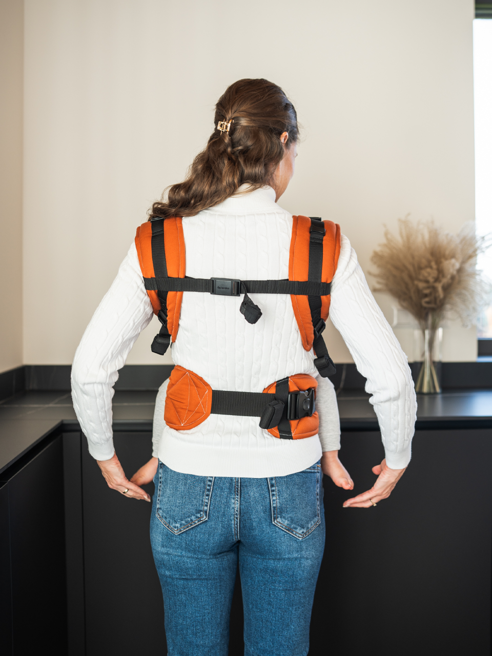 Baby carrier - Be Lenka Mini - Unicolor - Soft Rust