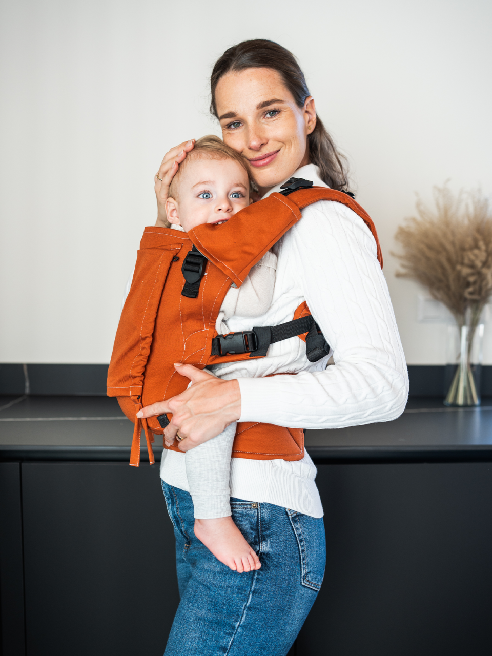 Porte-bébé Be Lenka Mini - Unicolore - Soft Rust