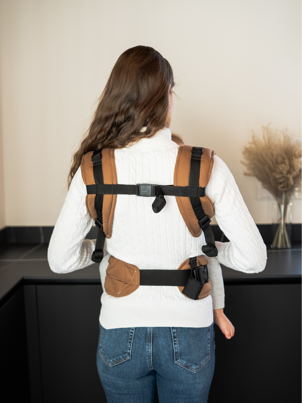 Baby carrier - Be Lenka Mini - Unicolor - Toffee Brown