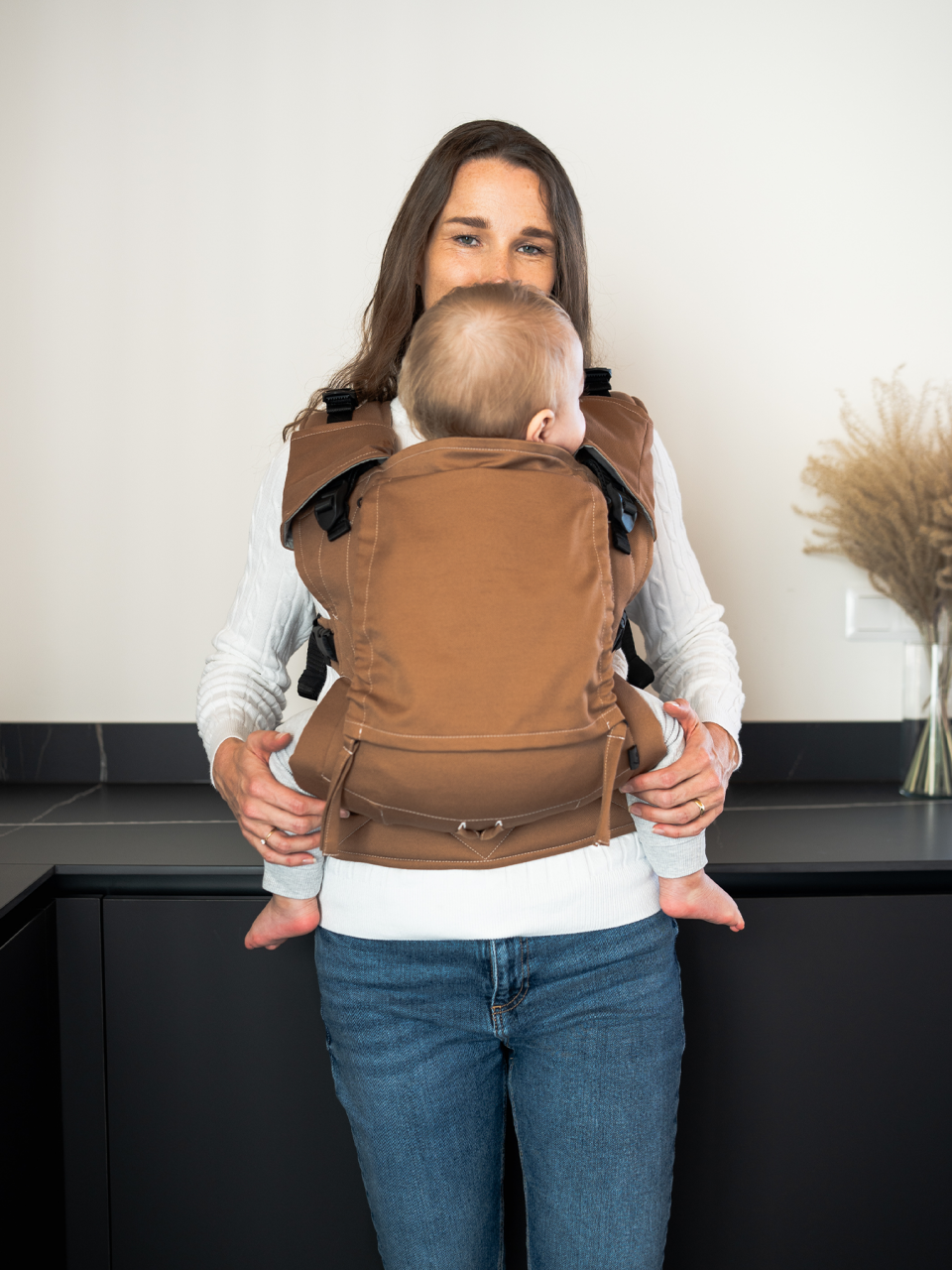 Porte-bébé Be Lenka Mini - Unicolore - Toffee Brown