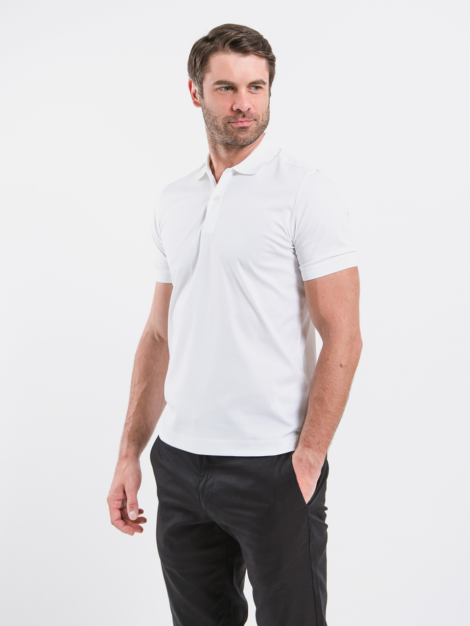 Męska koszulka polo Be Lenka Essentials - White