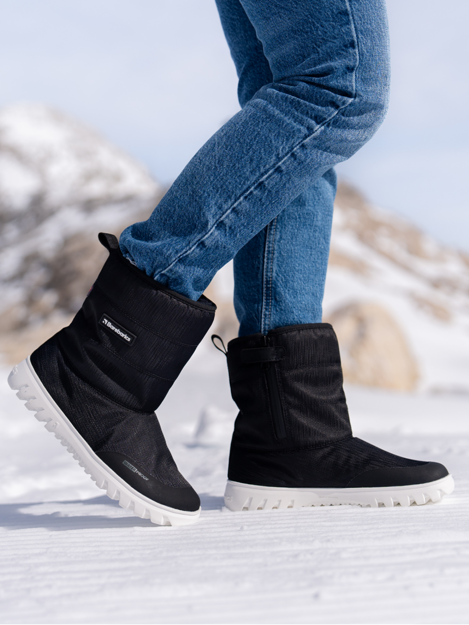 Winter Barfußschuhe Barebarics PolarStride - Black