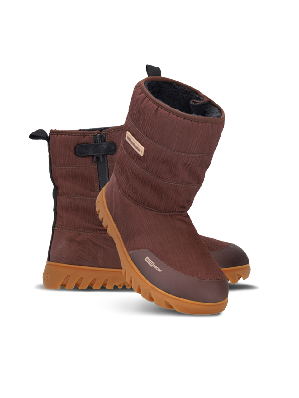 Zimowe buty barefoot Barebarics PolarStride - Copper Brown