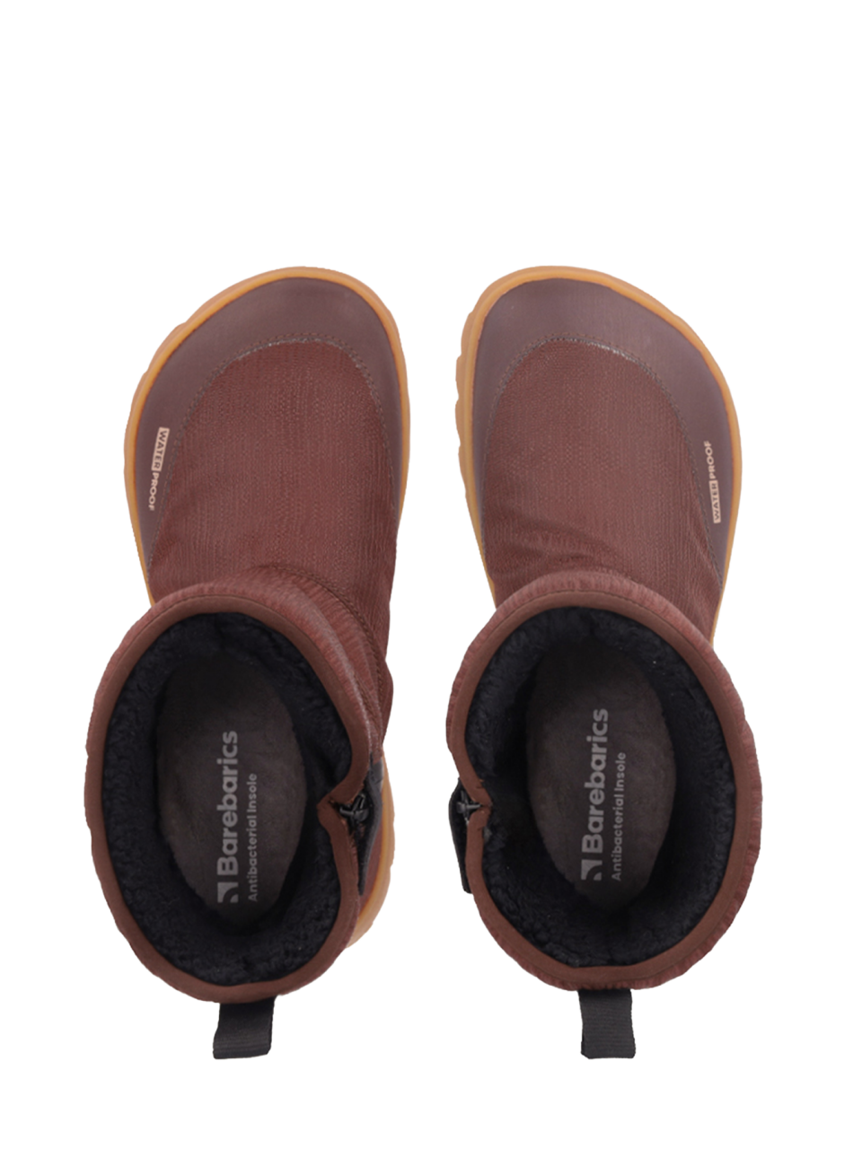 Zimowe buty barefoot Barebarics PolarStride - Copper Brown