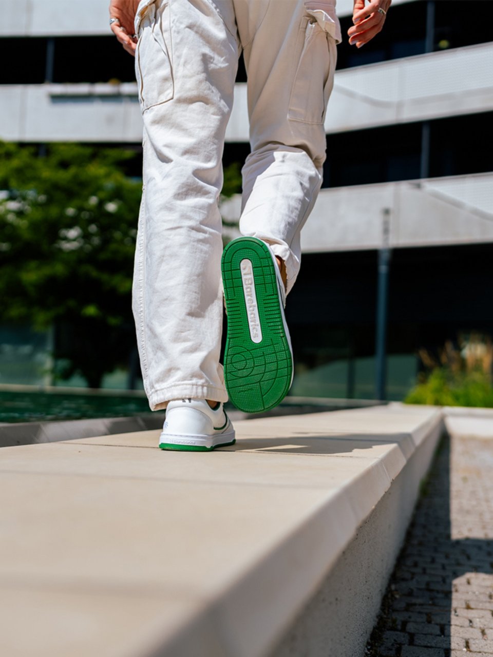 Barefoot Sneakers Barebarics Arise - White & Green