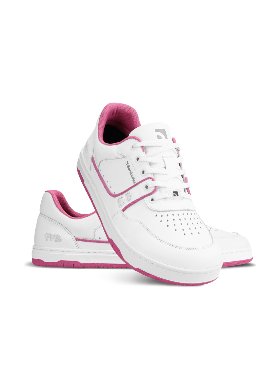 Barefoot Sneakers Barebarics Arise - White & Raspberry Pink