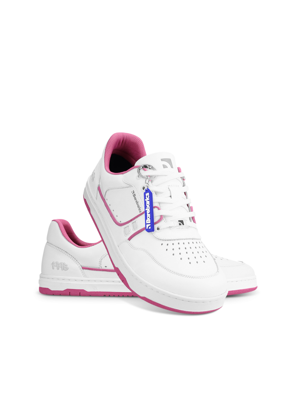 Barefoot Sneakers Barebarics Arise - White & Raspberry Pink