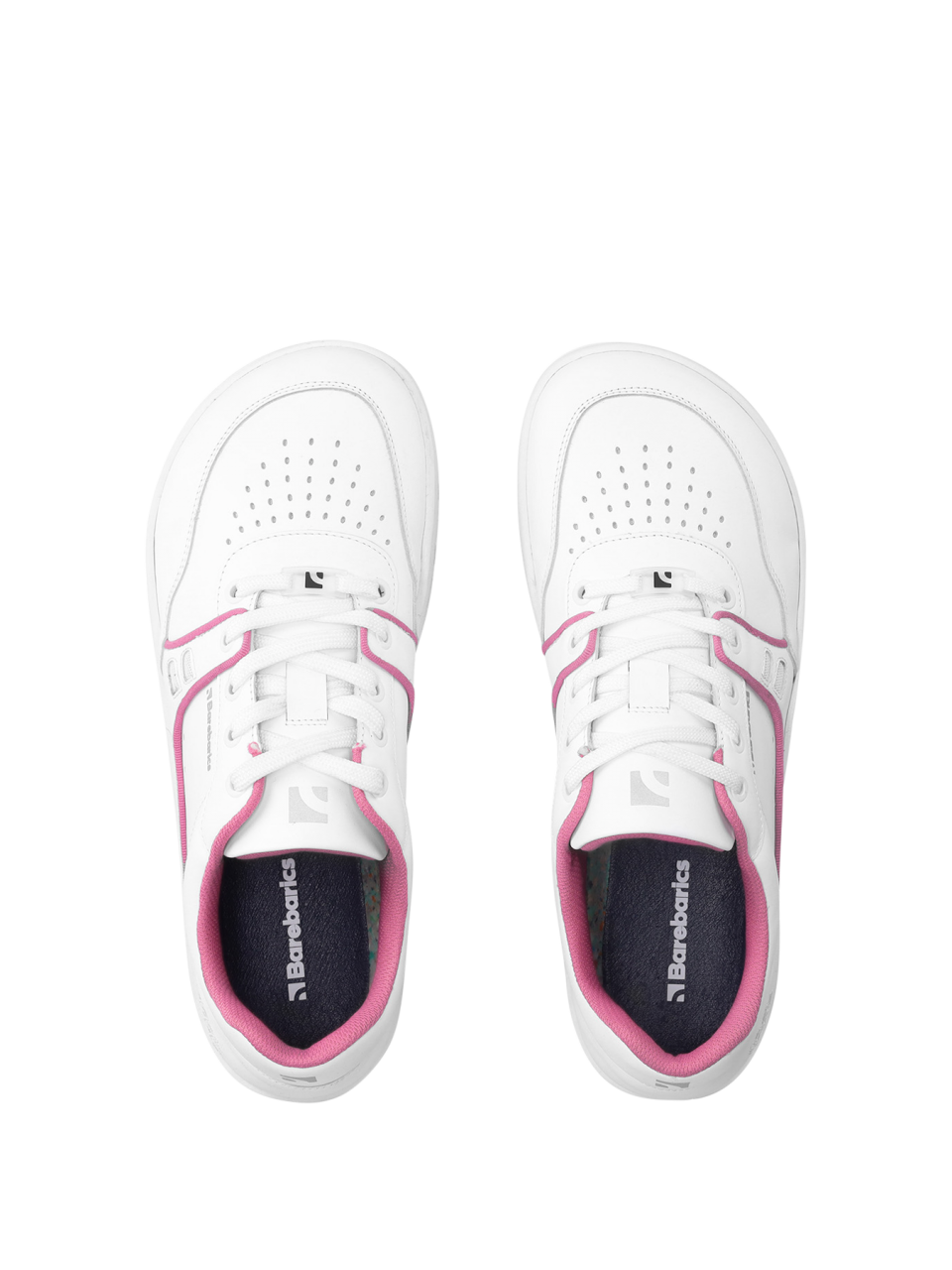 Barefoot Sneakers Barebarics Arise - White & Raspberry Pink