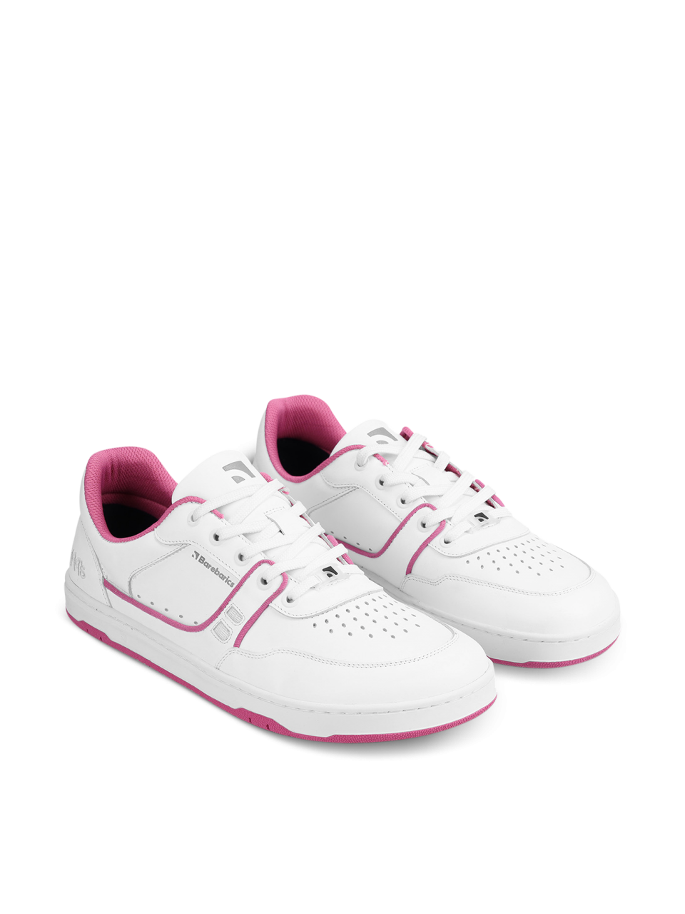 Barefoot Sneakers Barebarics Arise - White & Raspberry Pink