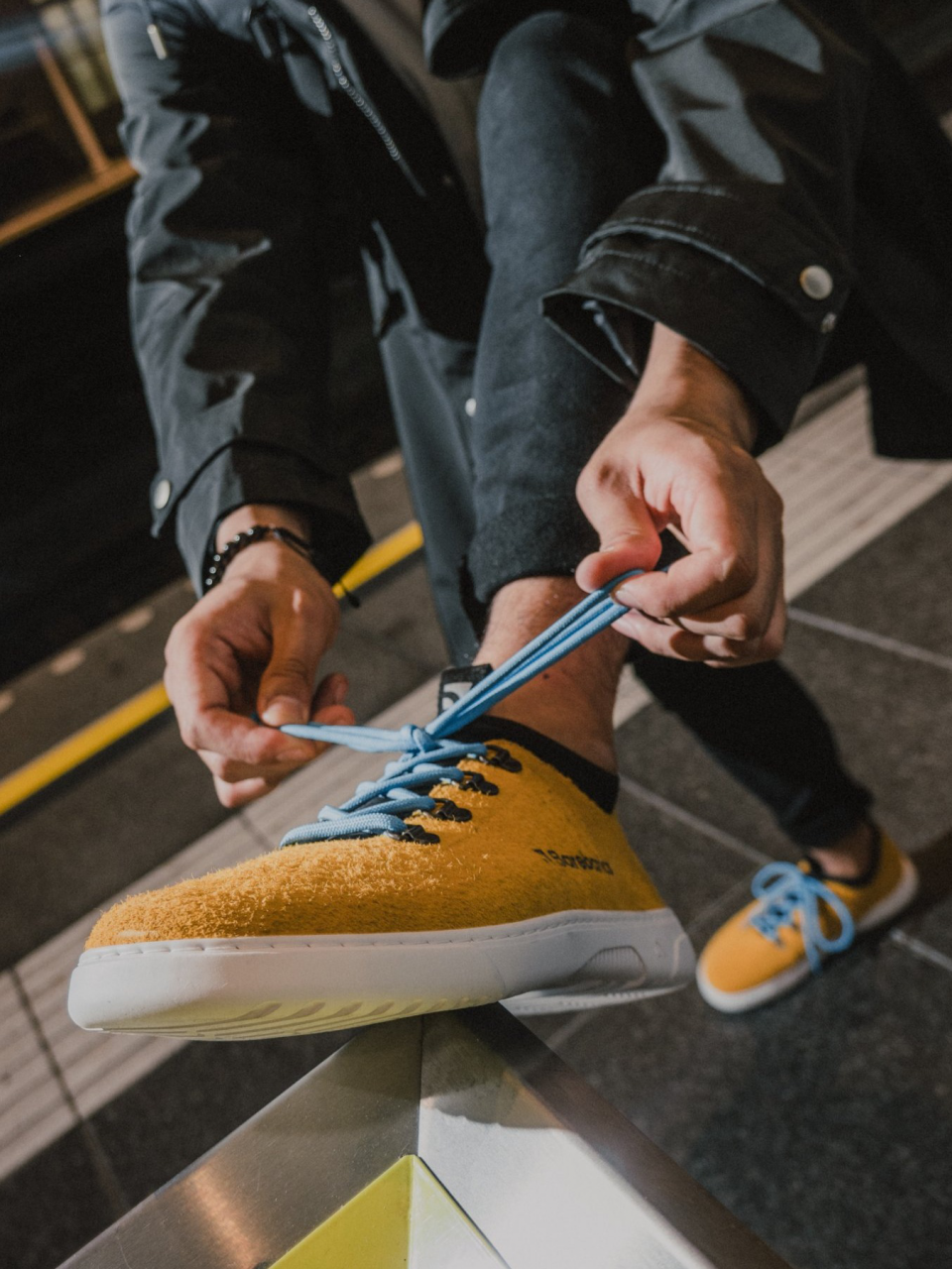 Barefoot Sneakers Barebarics Bronx - Mustard