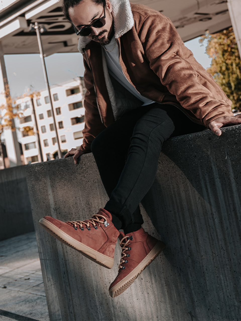 Barefoot Sneakers Barebarics Element - Clay Red