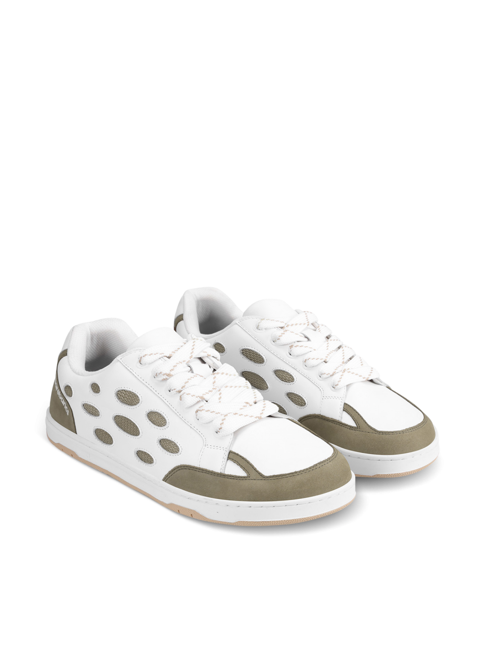 Barefoot cipő Barebarics Fusion - White & Army Brown