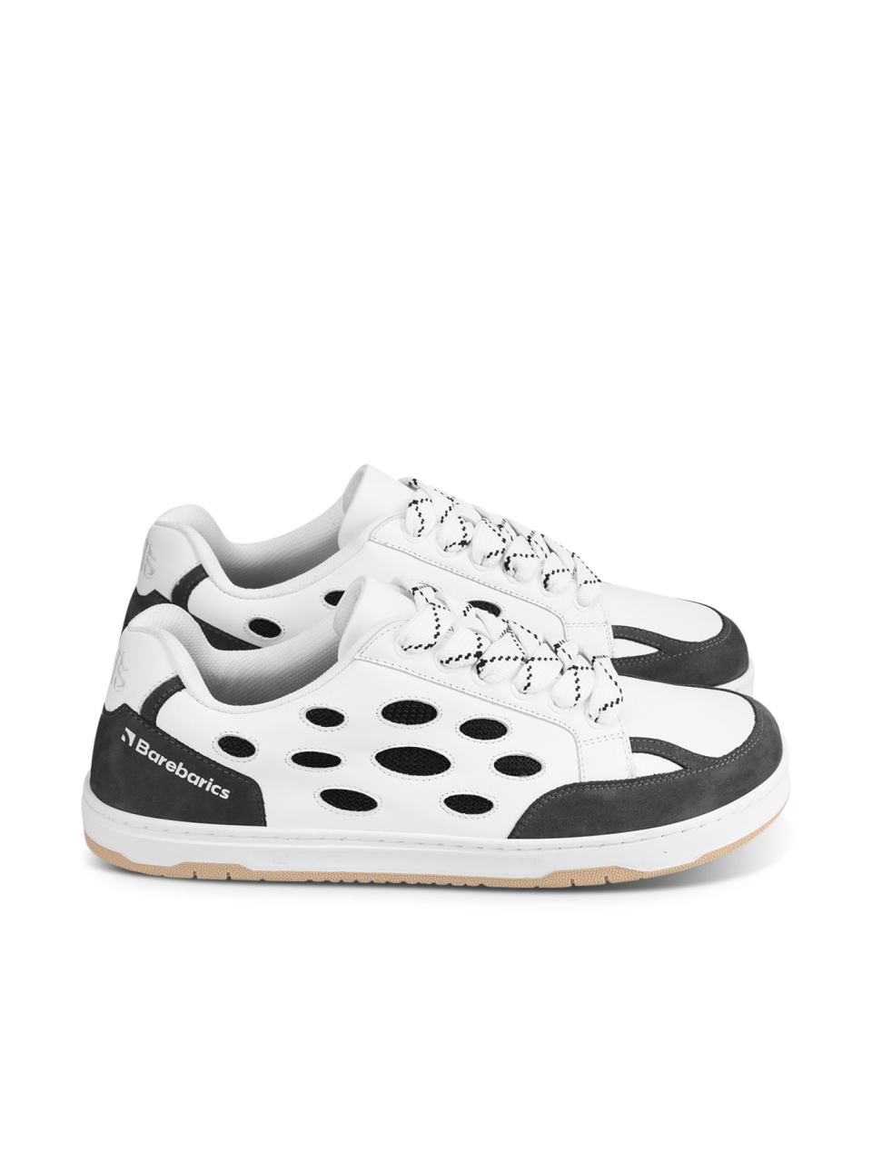 Barefoot Sneakers Barebarics Fusion - White & Charcoal