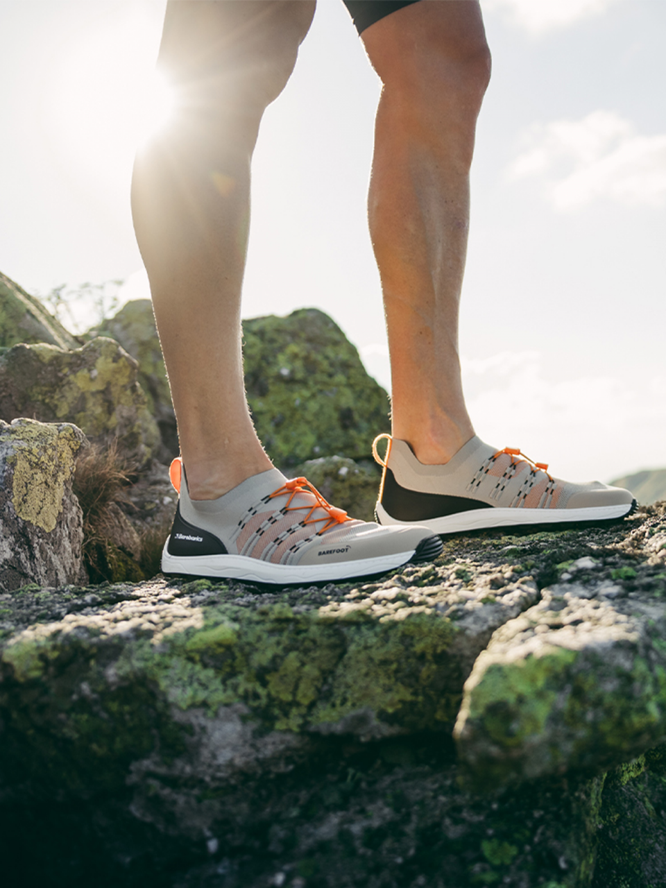 Barefoot Sneakers Barebarics Voyager - Beige & White