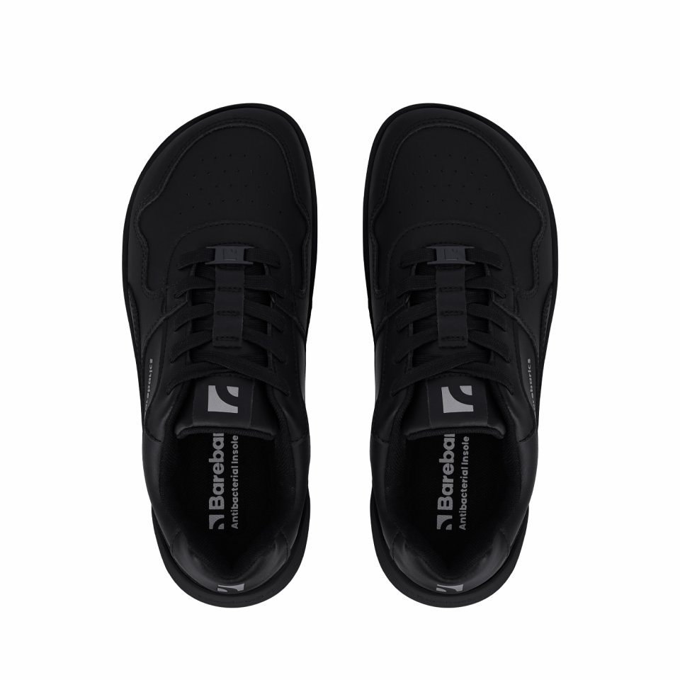 Barefoot Sneakers Barebarics Zing - All Black - Leather