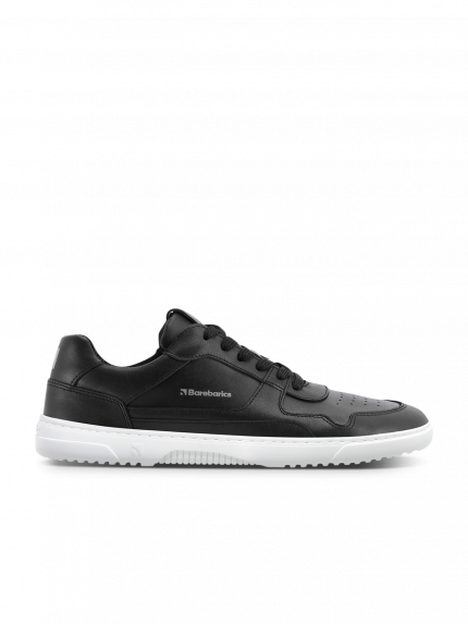 Barefoot Sneakers Barebarics Zing - Black & White - Leather