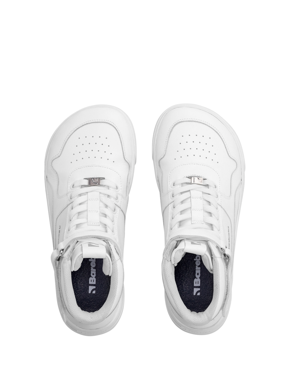 Barefoot Sneakers Barebarics Zing - High Top - All White - Leather