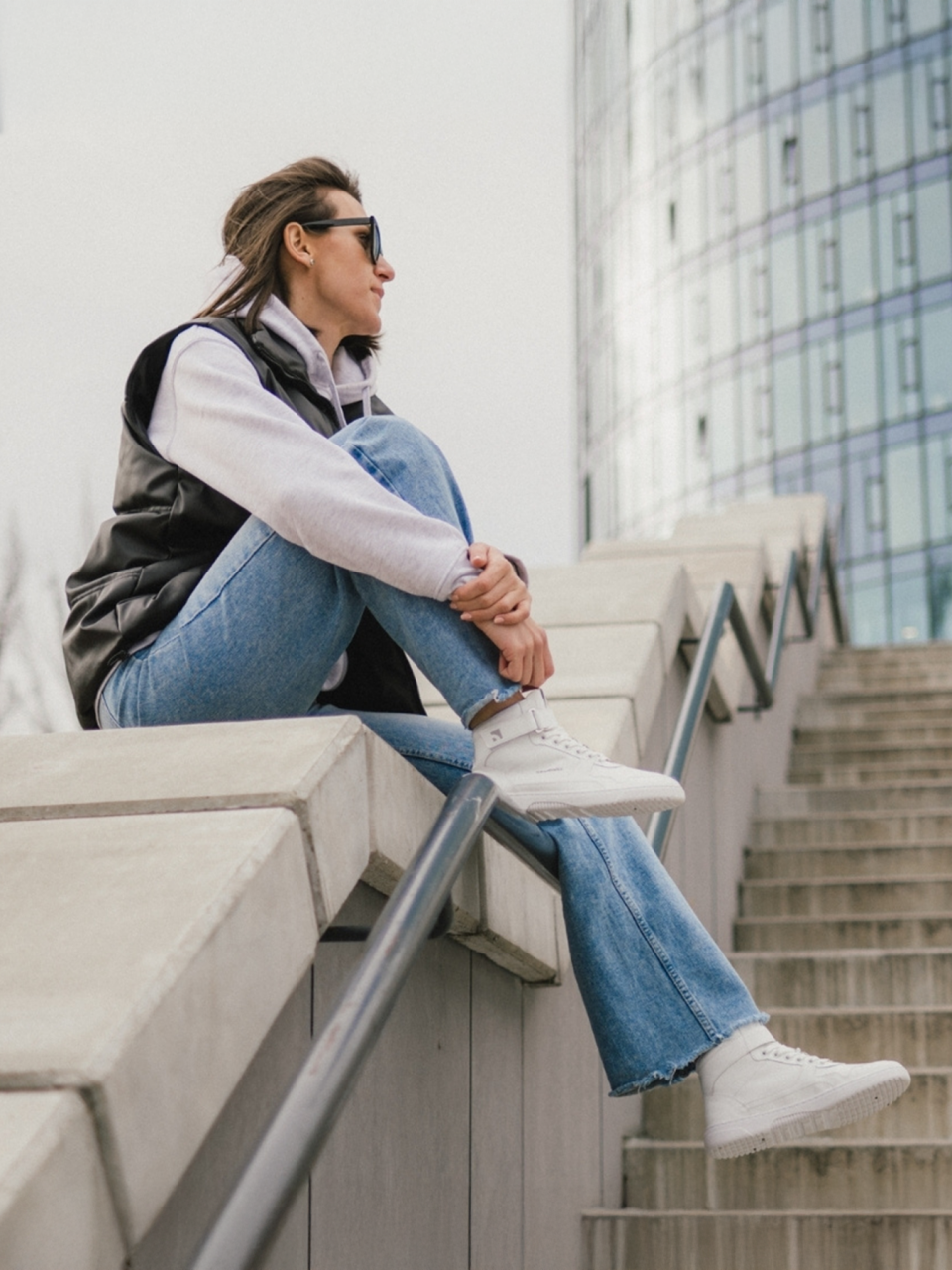 Barefoot Sneakers Barebarics Zing - High Top - All White - Leather