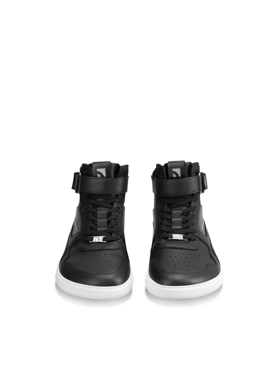 Barefoot Sneakers Barebarics Zing - High Top - Black & White - Leather