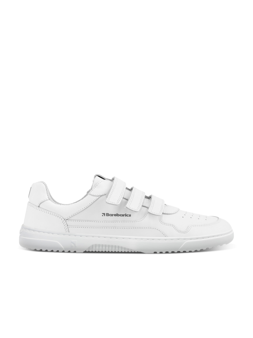 Barefoot tornacipő Barebarics Zing Velcro - All White - Leather