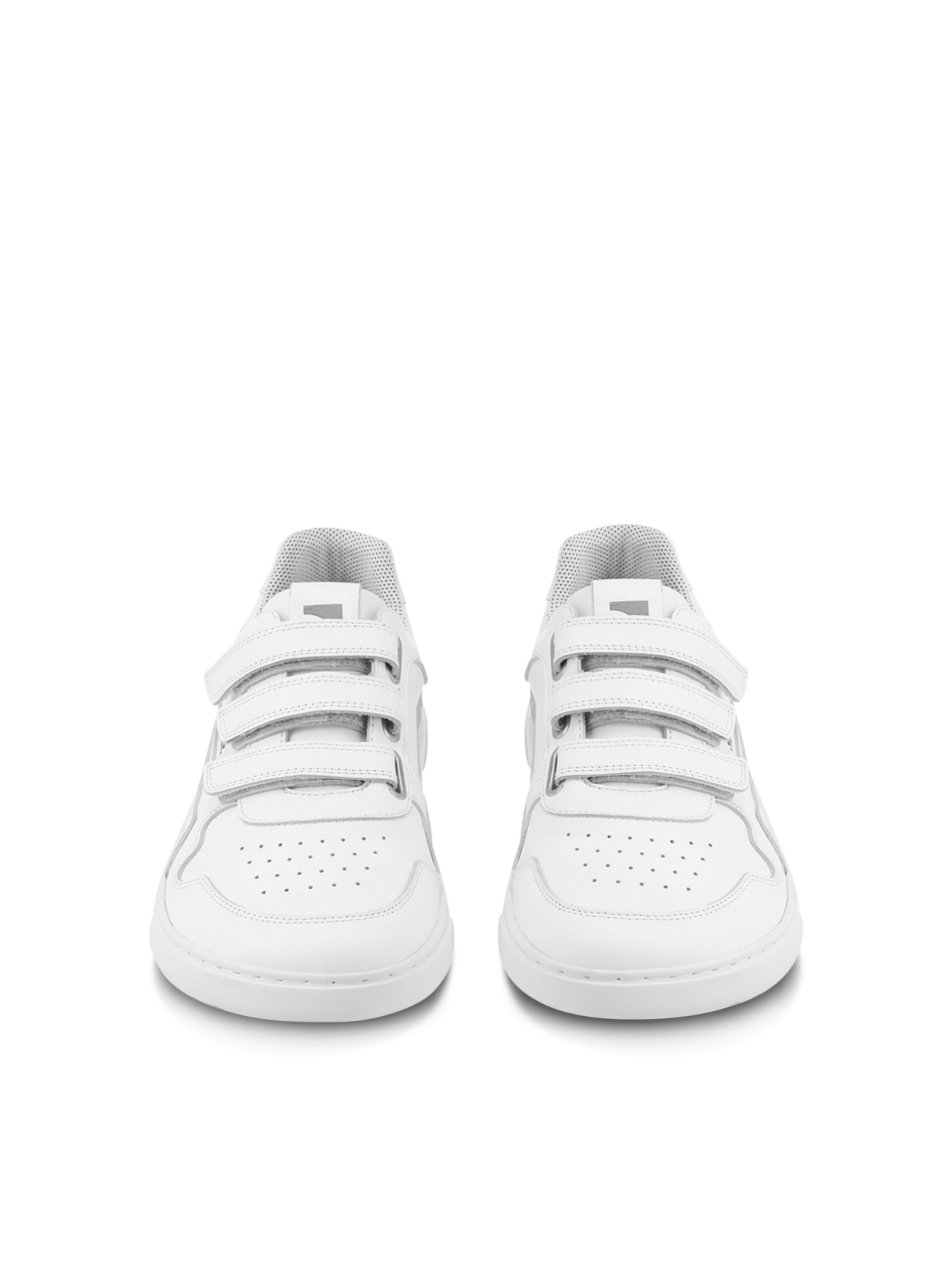 Barefoot Sneakers Barebarics Zing Velcro - All White - Leather